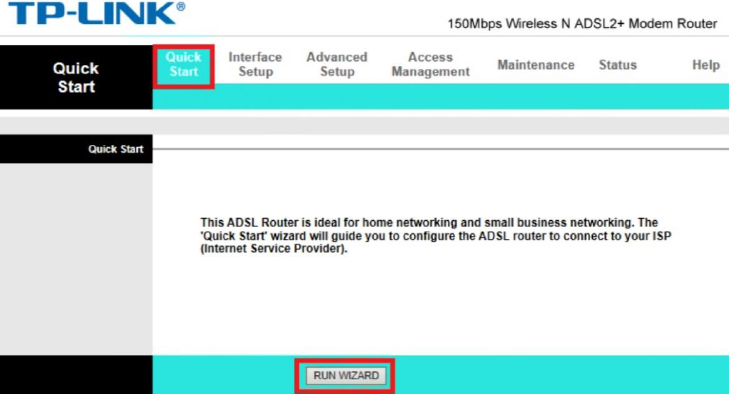 ویزارد کانفیگ مودم TP-Link TD-W8961N