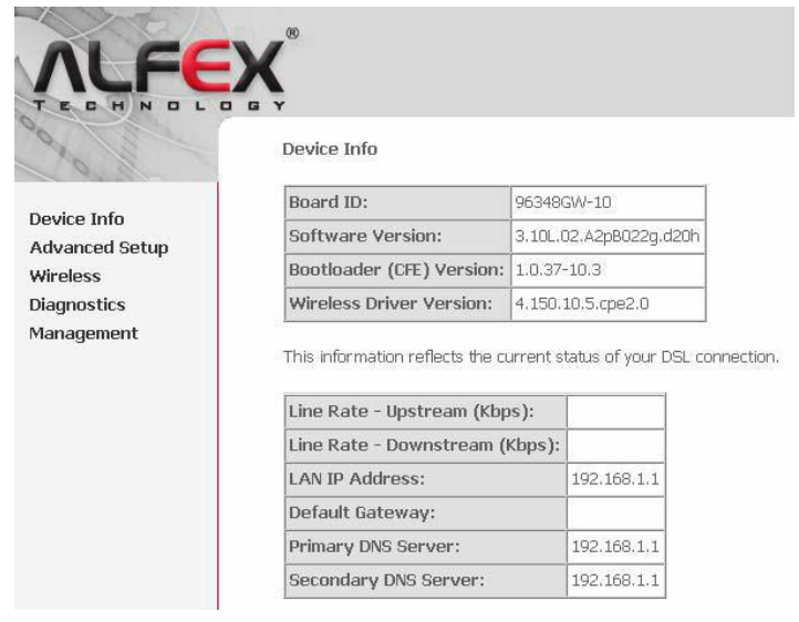 پیکربندی مودم Alfex Wifi 2000