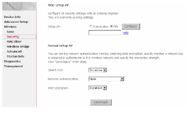 تنظیمات وایرلس مودم Alfex Wifi 2000