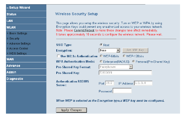 تنظیمات وای فای مودم SMC7901 WBRA2