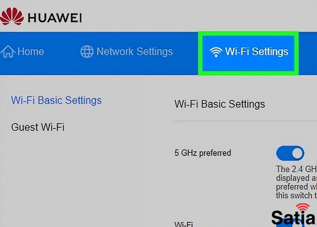 تغییر رمز وای فای در مودم هوآوی Huawei