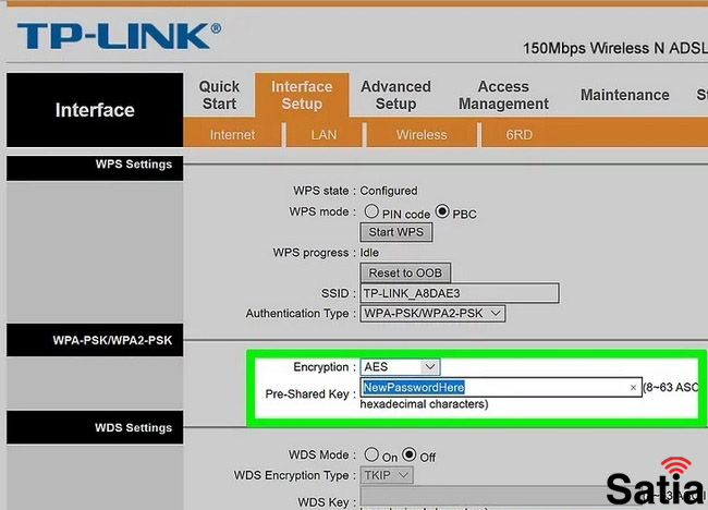 تغییر رمز وای فای در مودم تی پی لینک TP-Link