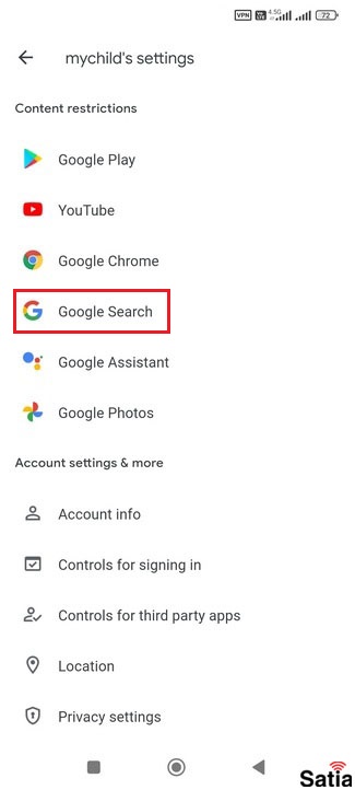 Safe Search گوگل 22