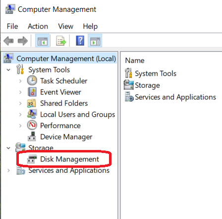 disk management